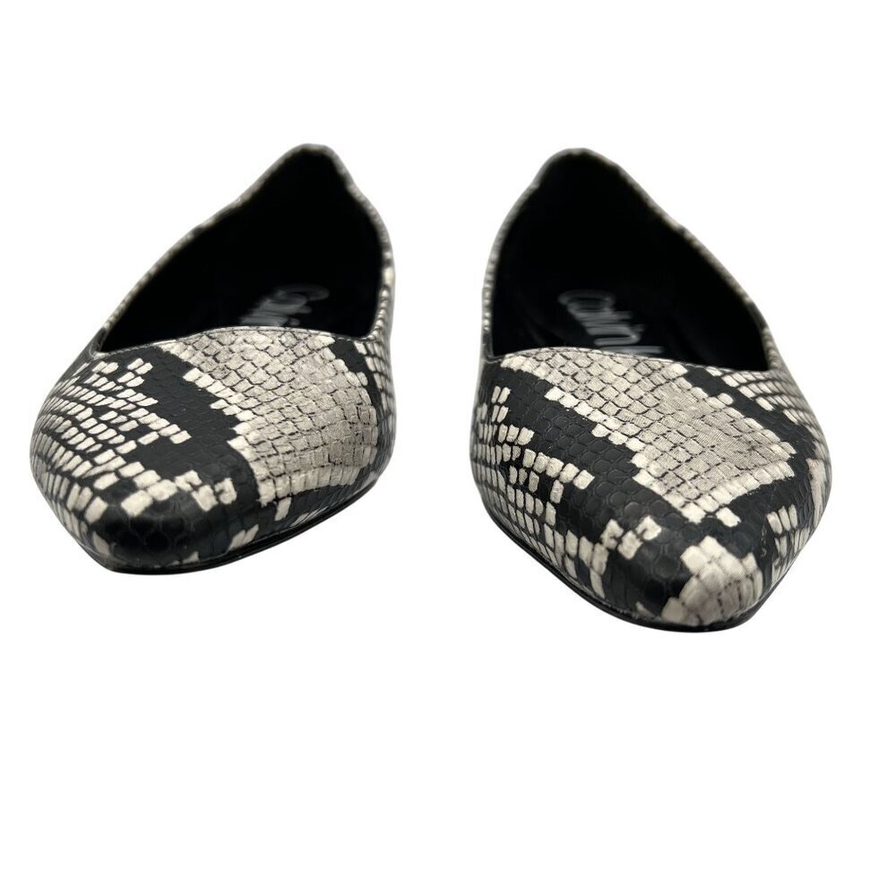 Calvin Klein Emerin Womens 6 Pointed Toe Vegan Snakeskin Slip Ons Comfort Shoes - Picture 8 of 15